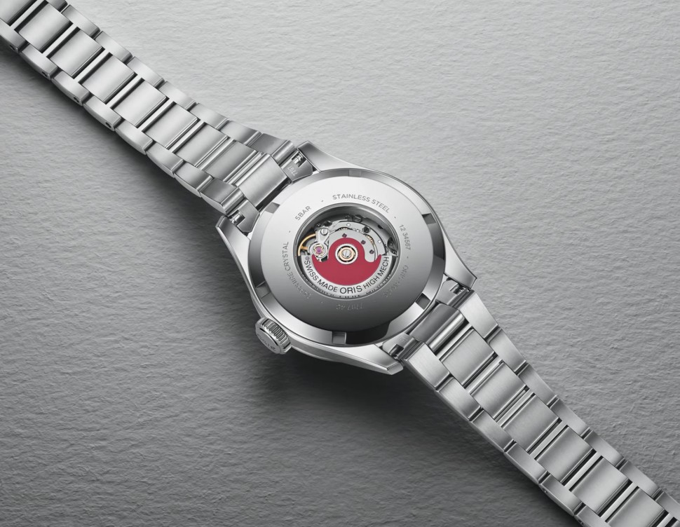 Часы ORIS  Женские швейцарские часы, автоматический механизм, сталь, 34 мм